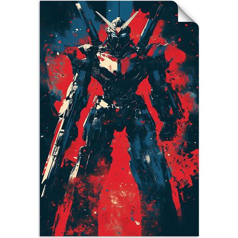 Selbstklebendes Poster – Wandsticker Verliebtes Paar Street Art 60x90 cm