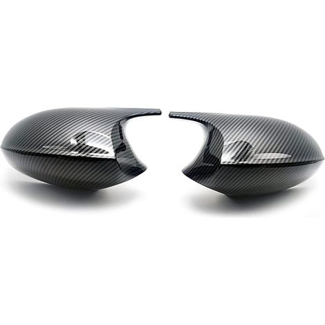 M3 Style Motif en Matériel ABS Coques de rétroviseurs latéraux en Compatible avec BMW E81 E82 E87 E88 E90 E91 2005-2007 E92 E93 2006-2009 - Motif en Fibre de Carbone (1/4)