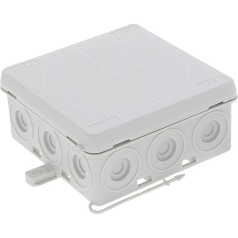 Wiska 10109586 Abzweigkasten (L x B x H) 86 x 86 x 41 mm Lichtgrau (RAL 7035) IP55 1 St.