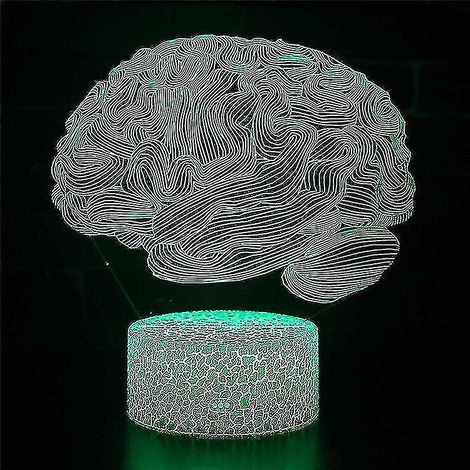 Lampe de chevet LED à illusion d'optique 3D, 7 couleurs, tactile, style Art Déco, pour enfant (1/3)