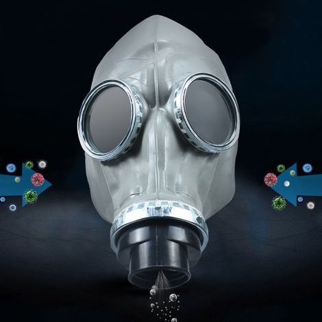 Masque Respiratoire Complet pour Travaux de Peinture et Manipulation de Produits Chimiques (1/4)