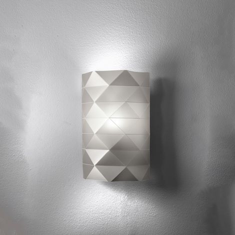 Applique Moderna Prisma Polilux ® Argento 1 Luce E27