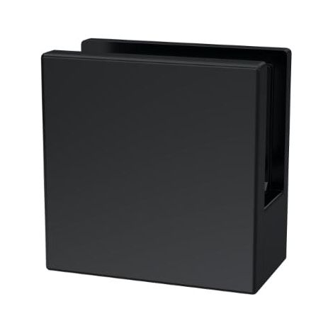 Nuie Matt Black Wetroom Shower Screen Support Foot & Wall Bracket - WRSF008