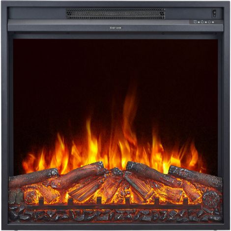 CHEMIN'ARTE Inserto elettrico da incasso OXFORD 2XL- Effetto fiamme - LED -71x15x74 cm - Extra Fine - Riscaldamento 2000 W con termostato elettronico, progettato in Francia - garantito 2 anni (1/5)