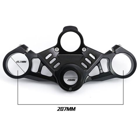 Suitable for Kawasaki ZX4R lowering triangle top connecting plate ZX-4R racing lightweight three-star modification parts (1/4)
