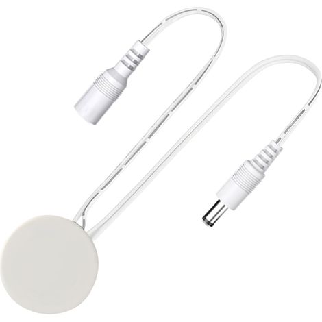 5V/12V/24V DC Interrupteur Variateur Tactile à Balayage de Main Pénétrant avec Connecteurs 5521 Mâle et Femelle, pour Luminaire, Bande LED, Lampe de Table, Blanc (1/5)