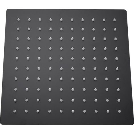 Pommeau de Douche Carré en Acier Inoxydable, Tête de Douche anti Calcaire 8 pouces/20cm- Finition Matifié, Carré (1/5)