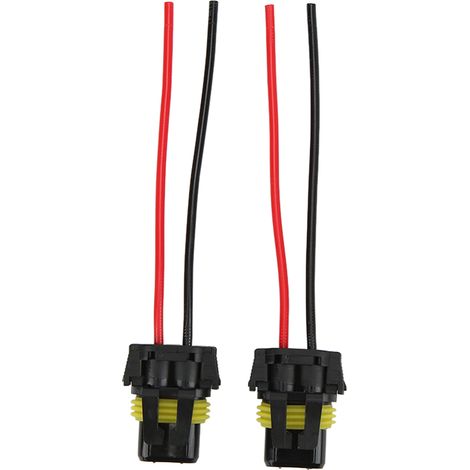 Deux connecteurs de phares pour une installation facile : faisceau de câblage compact, léger, pratique, stable et fiable. (1/5)