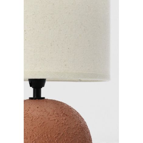 Lampada da Tavolo Ceramica Bianca Moderna da Interno - MEI-HSUAN - Colore: Rosso - Dimensione: D 20 (1/5)