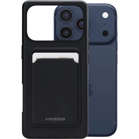 Mobilize Cardcase TPU Back Cover Negro Apple iPhone 17 Pro