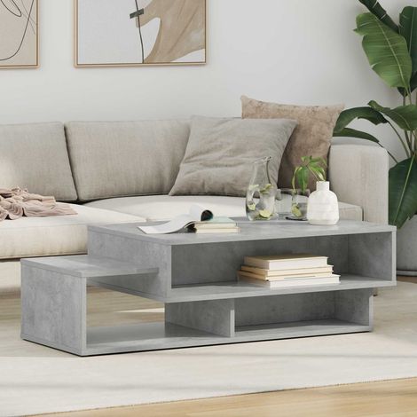 vidaXL  Coffee Table  Concrete Grey 105 x 50 x 32.5 cm Engineered Wood