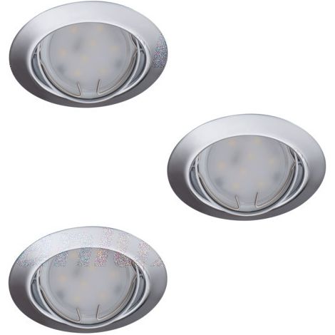 KANLUX SUPPORT SPOT LED ENCASTRABLE 3X10W INTÉRIEUR GU5.3/GU10 ÂŒ€82MM - BLANC CHAUD 3000K 23847 (1/3)