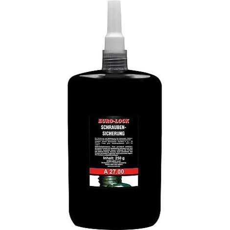 Agent de blocage des vis, haute résistance, EURO-LOCK A 27.00 flacon doseur 250g