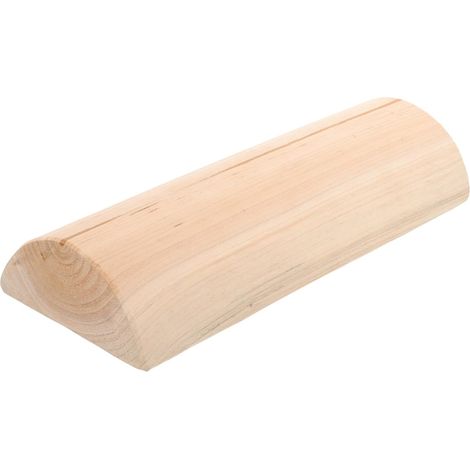 Oreiller Cervical en Bois Beige, Fait Main, Design Ergonomique, Sommeil, Résistant la Déformation, Traversin de Cou (1/5)
