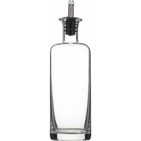 WORLD OF FLAVOURS Bottiglia per olio con tappo dosatore 450 ml, bianco, 6,7x6,7x25 cm