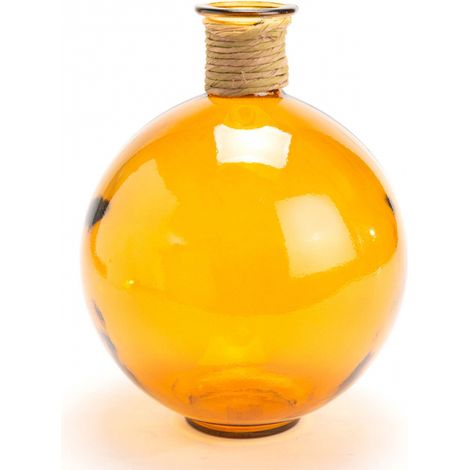 Amadeus - Vase Artémis Rafia 25cm ocre