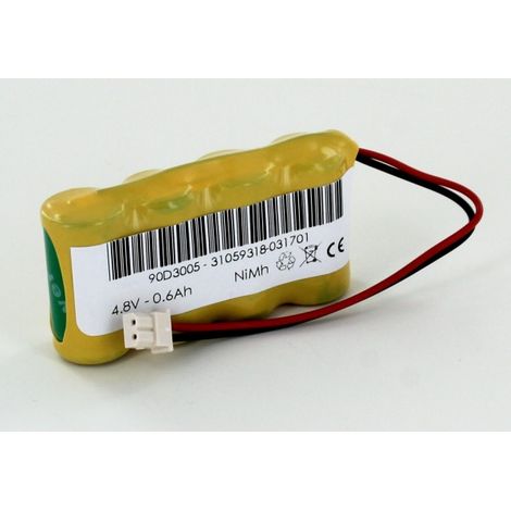 Batterie 4.8V 600mAh type pour centrale SURTEC RESIDENCIA R3 (90D2005) (90D3005)