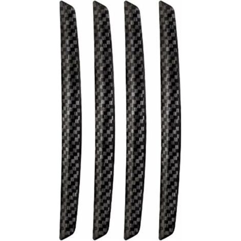 protezioni per bordi delle portiere in fibra di carbonio nera, adesivi di protezione anti-collisione per auto, utilizzabili su diverse auto. (1/5)