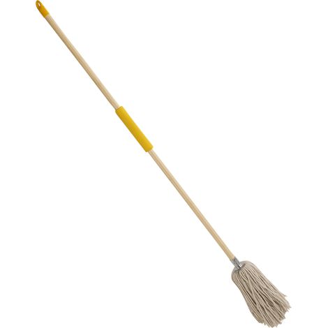 Bulldozer HQ.PY14/F4 Cotton Mop And Soft Grip Wooden Handle BDZPY14F4