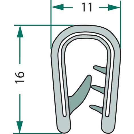 Guarnizione 5 m 4 mm 654A1024/6/5 GRANITO
