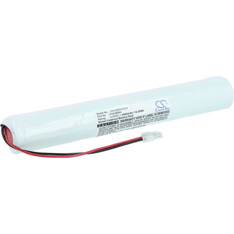vhbw Batería reemplaza Schneider OVA58994 para vía de evacuación (4000 mAh, 4,8 V, NiCd)