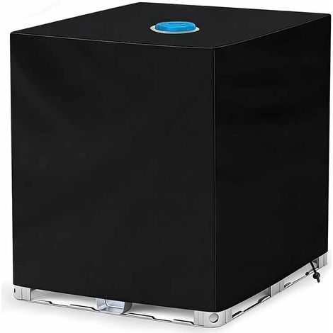 Bâche de réservoir d'eau, Bache pour Cuve 1000 L IBC, Anti-poussière Anti-UV Anti-Pluie (116 x 100 x 120 cm)，L'ouverture supérieure mesure 30 cm.