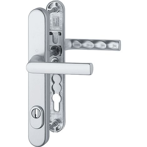 HOPPE SI-Dückergarnitur Schmalschild Hamburg PZ/ZA 92/8 mm 72-82 mm Aluminium F1