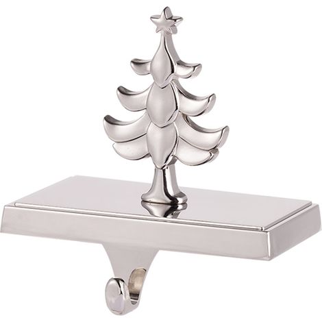 Weihnachtsstrumpfhaken, Kaminhaken aus Metall, Weihnachtsstrumpfhaken, Eisenhaken (Weihnachtsbaumhaken + Sockel)