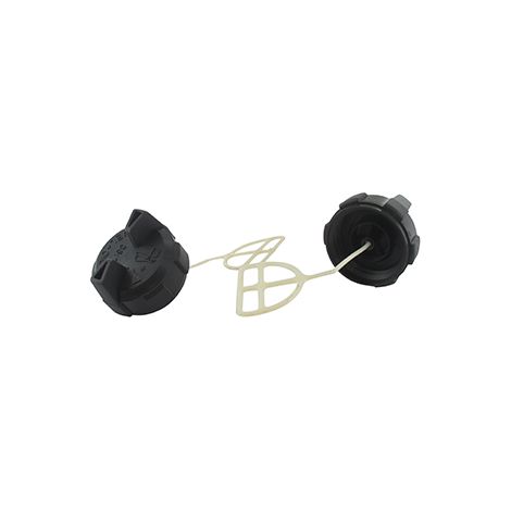 Bouchon De Réservoir Essence Et Huile Adaptable Komatsu - Zenoah Pour Modèle 6200. Remplace Origine: 3350-34400, 3356-26100.