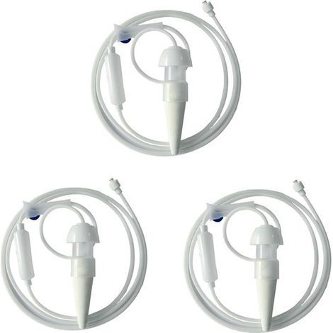 Plant watering set (3 pieces) - with adjustable faucet - automatic drip irrigation system - suitable for indoor and outdoor plants - watering cycle of 2 weeks to 2 months - holiday plant care - cerami (1/4)