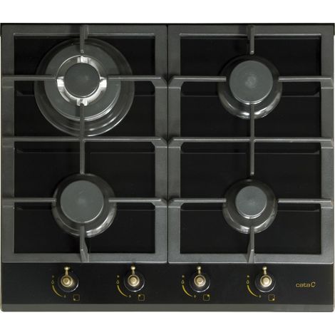 Cata RCI 631 BK - Encimera De Gas 08028403 4 Zonas Coccion Ancho 60 Cm Gn (1/3)