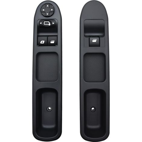 207 Passenger Side + Driver Side Window Regulator Switch (2 Pieces), 207 Window Regulator Switch for Peugeot 207 Citroen C3 6554.QC, 6-Pin Electric Window Button 6490HQ 6554HJ (1/5)