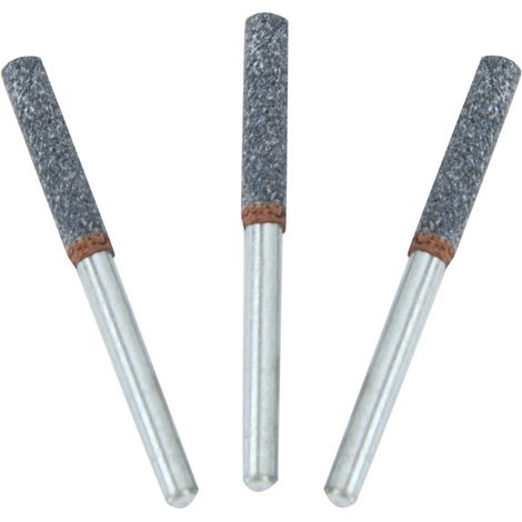 Lot de 3 meules diamantées de 4 mm (5/32 po) pour affûter les chaînes de tronçonneuses rotatives. (1/5)