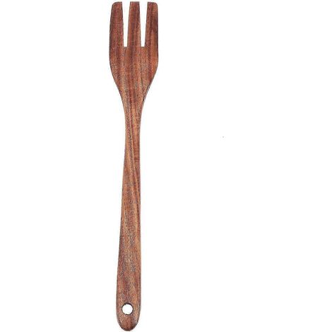 Fourchette de cuisine en bois Epicurious - Fourchette à steak en bois - 26 x 4 cm - Couleur bois (1/3)