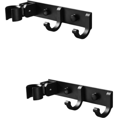 2 Sets Küchenaufbewahrung, Handhalter, Ablagen, Küchenutensilien, Aufbewahrungsregal, Kleinigkeiten, Organizer für Zuhause, Aluminium-Multifunktionsregal