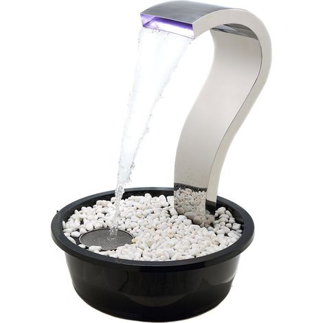 Köhko® Cascade Cygne en acier inoxydable 23005 Jeu d'eau avec éclairage LED (1/4)