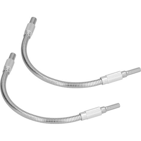 Lot de 2 embouts de tournevis à tige hexagonale en métal flexible pour perceuse électrique, tige de connexion d'extens (1/5)