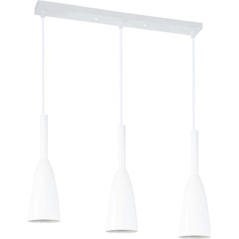 Suspension linéaire Solin 3xE27 blanche Light Prestige (1/4)