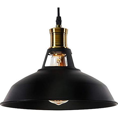 ZOLGINAH Suspension Luminaire Industrielle Vintage E27 Rétro en Métal Lampe Pendante Plafonnier Réglable pour Eclairage Cuisine Salle à manger Salon Corridor Couloir Restaurant (1/5)
