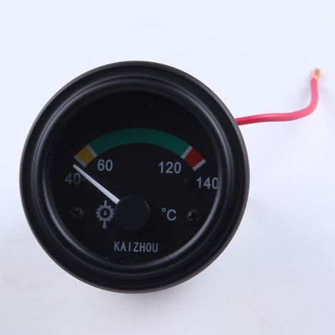 Manomètre de température d'huile pour machines industrielles 55 mm 12 V