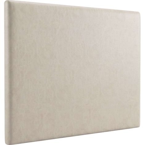 Cabecero de Cama 150 cm Cabezal Dormitorio, Tapizado Liso, Blanco Magnol (1/5)