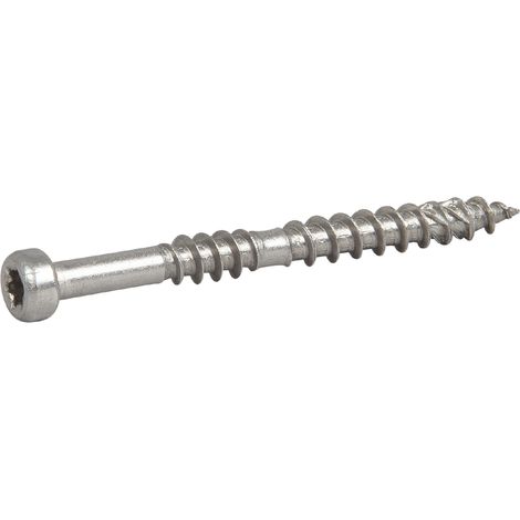Tornillos para tarimas ESSVE ESSDECK MAX de acero A4 para tablas de madera 4,8 x 55 mm, 250 unidades