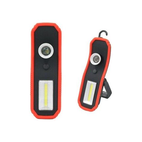 LAMPADA TORCIA LAVORO LED CALAMITA MAGNETICA RICARICABILE CON GANCIO HC-919 (1/3)