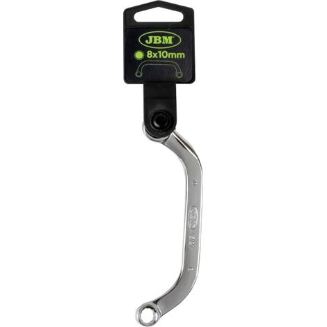 Clé fixe JBM 8x10 mm double embout finition miroir