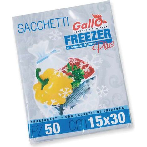 Sacchetti Freezer Cm 20X35 Pz 40 Gallo