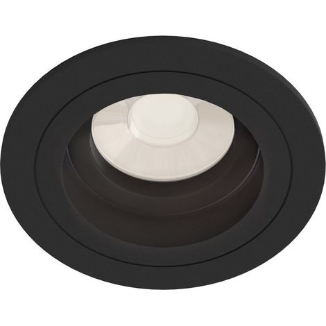 Akron Downlight encastré noir, 1 lumière, GU10 (1/4)