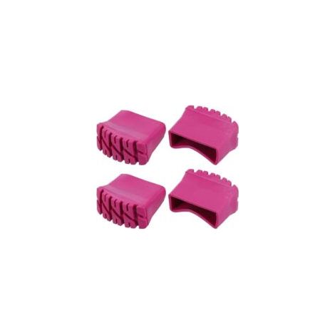 Trimec – Lot de 4 embouts de protection antidérapants en caoutchouc – Pour échelles télescopiques et techniques – Installation facile sans colle