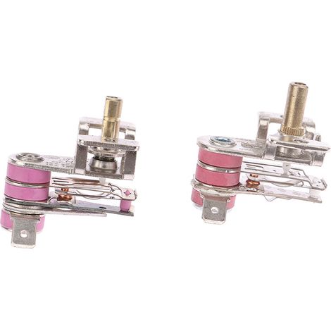 Lot de 2 thermostats de contrôle thermique TA-018, trou de vis M4, pièce de rechange pour four électrique, thermostat de sécurité (1/5)