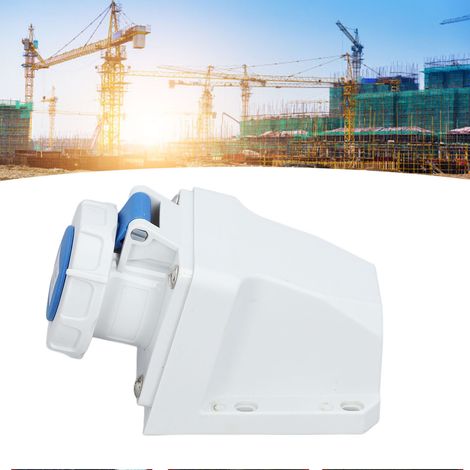 IP67 wasserdichte und staubdichte Aufputz-Industriesteckdose, 3-poliger 16A Industriestecker, 2P+E, 220-250V. (1/5)