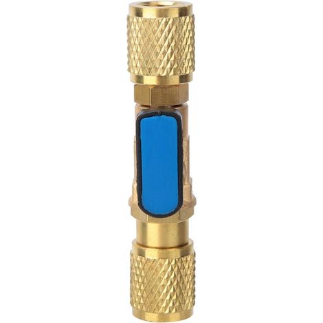 Brass Refrigeration Ball Valve Adapter Refrigerant Ball Valve Connector G1/4'' (1/5)